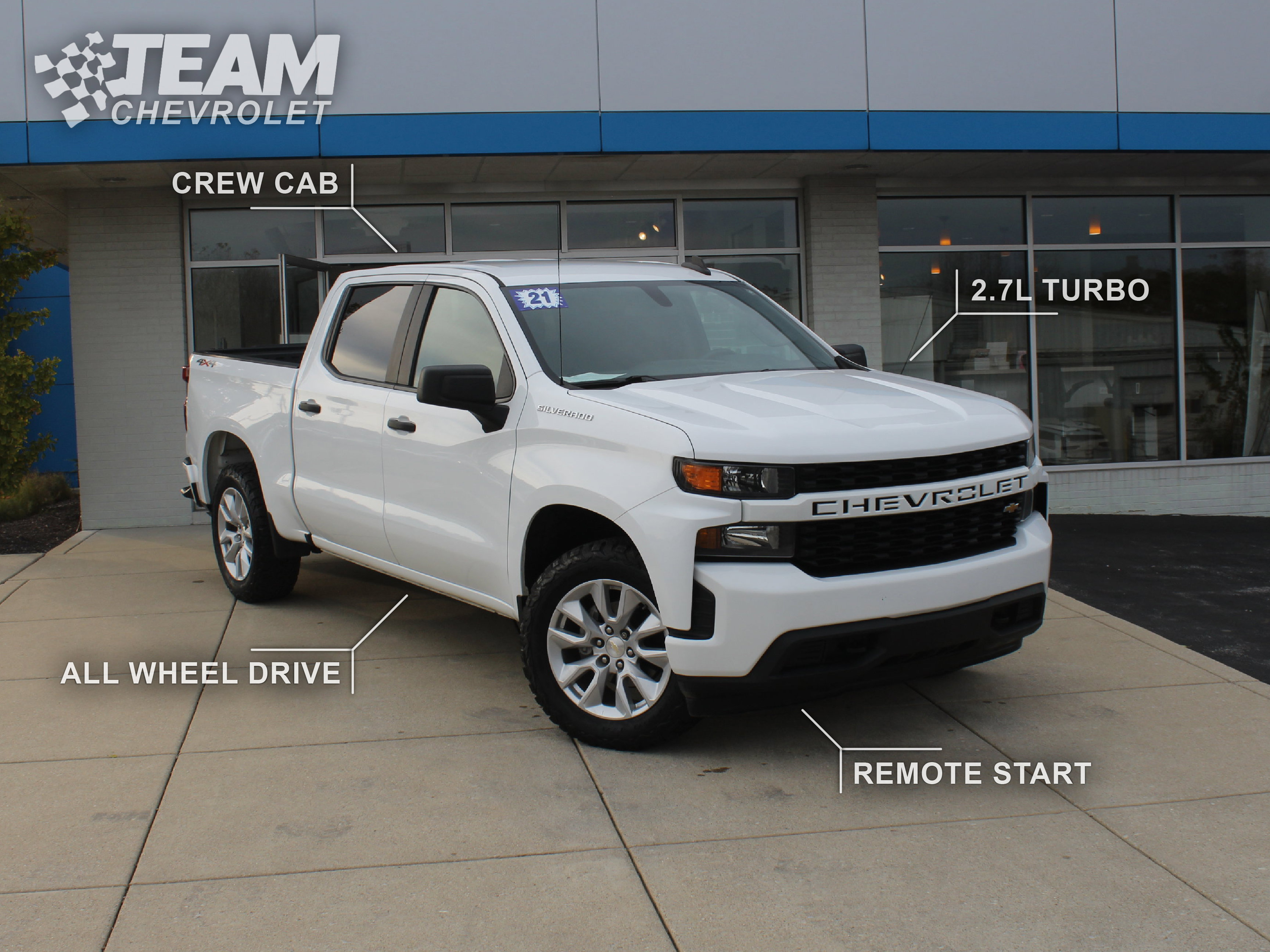Used 2021 Chevrolet Silverado 1500 Custom AWD/4WD image 2