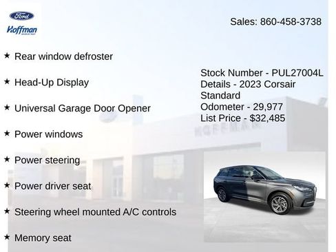 Certified 2023 Lincoln Corsair AWD w/ Equipment Group 102A image 25
