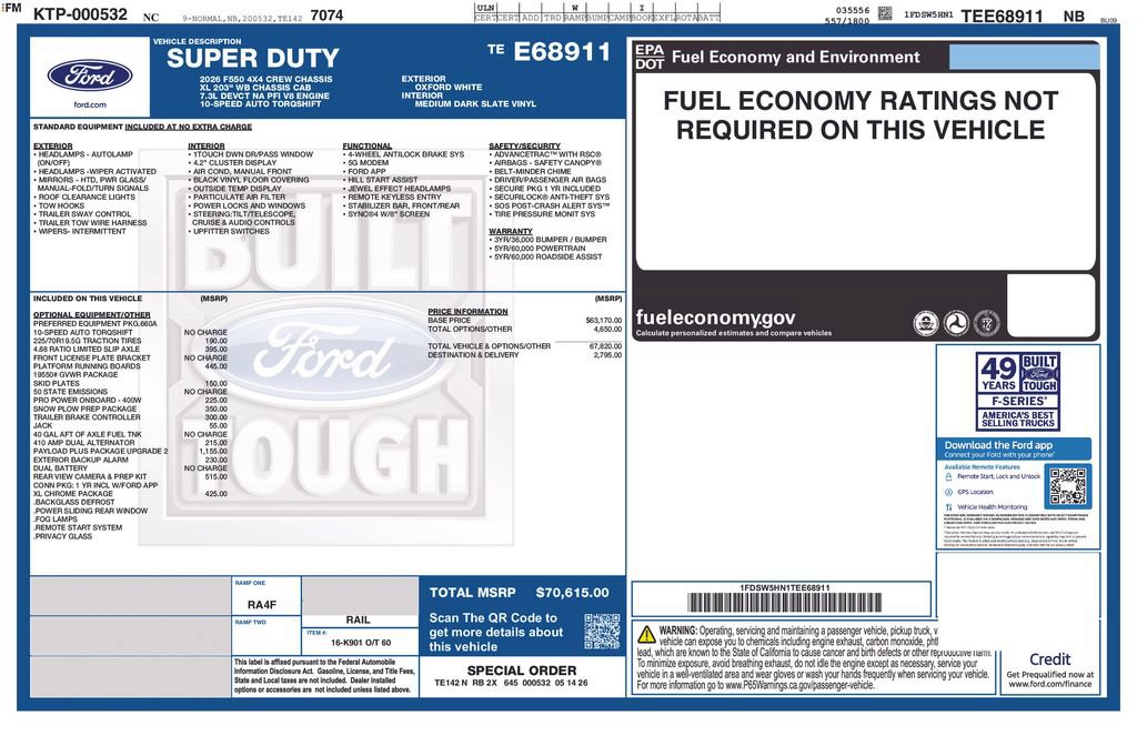 New 2026 Ford F550 4x4 Crew Cab image 33