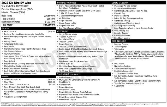 Certified 2023 Kia Niro Wind FWD image 15