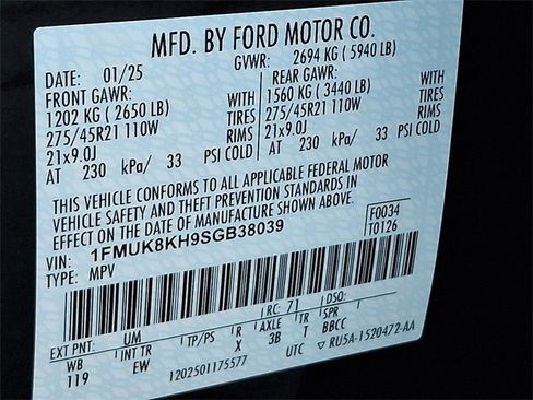 Used 2025 Ford Explorer ST-Line w/ ST-Line Street Pack image 27