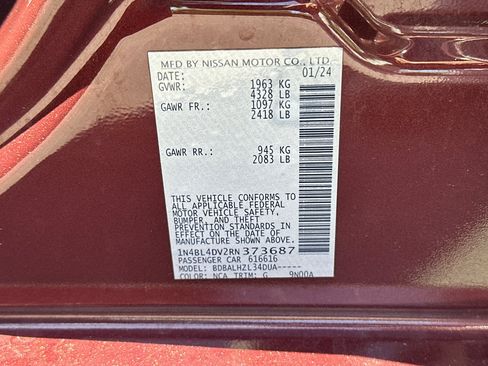 Certified 2024 Nissan Altima 2.5 SV FWD image 28
