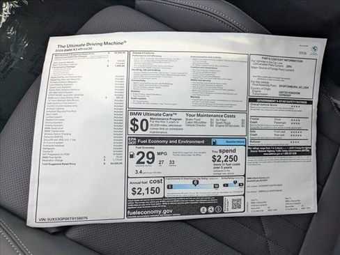 New 2026 BMW X3 xDrive30 w/ Convenience Package image 18