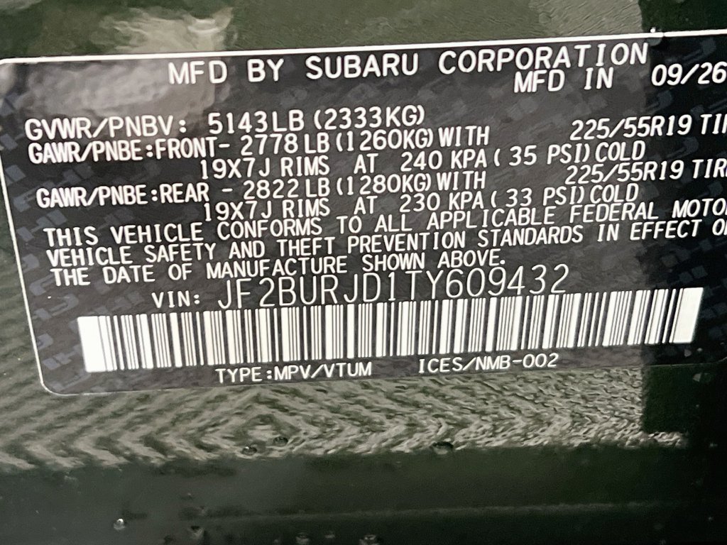 New 2026 Subaru Outback Touring XT AWD/4WD image 24
