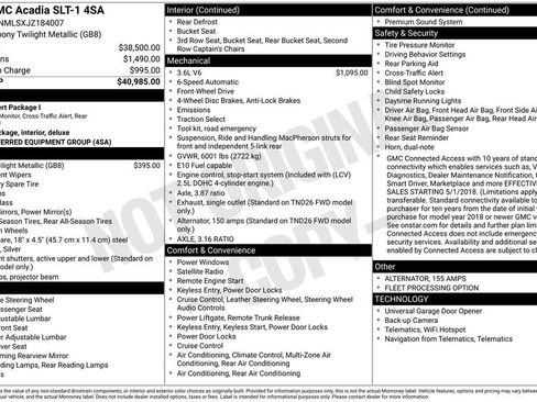 Used 2018 GMC Acadia SLT image 4