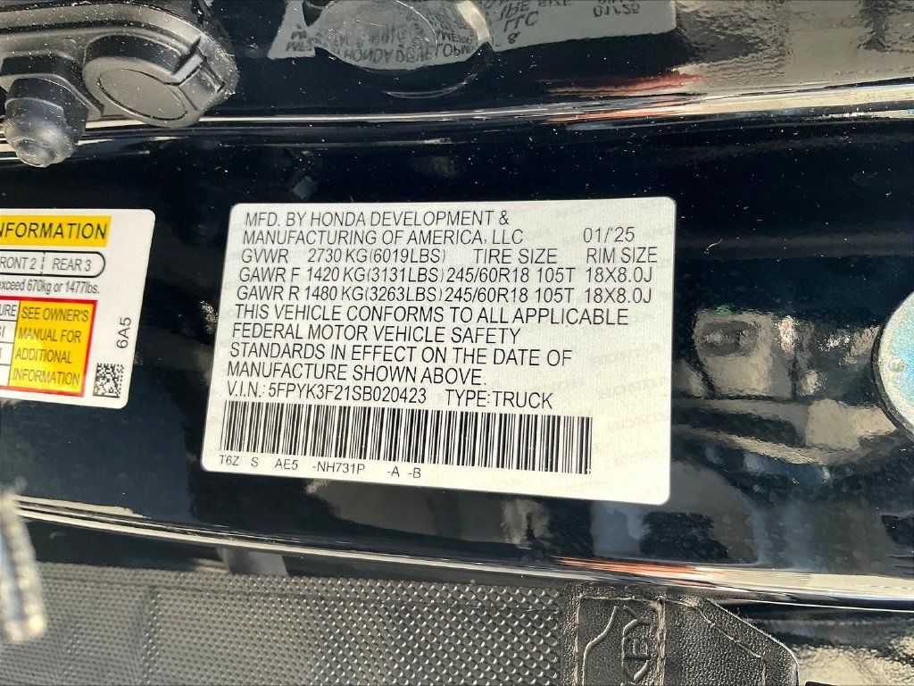 Certified 2025 Honda Ridgeline Sport+ image 21