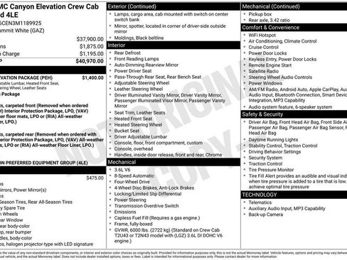 Certified 2021 GMC Canyon Elevation w/ High Elevation Package image 6