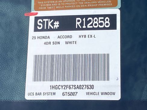 Certified 2025 Honda Accord EX-L image 31