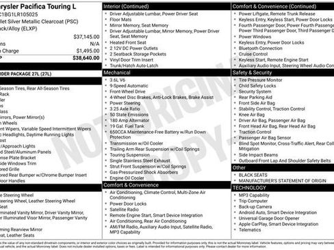 Used 2020 Chrysler Pacifica Touring-L FWD image 2