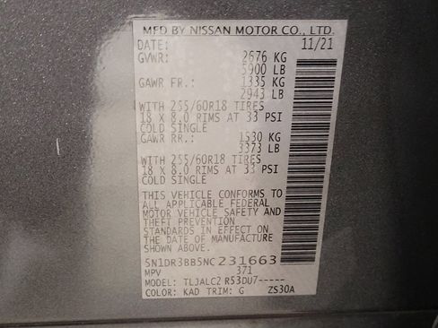 Used 2022 Nissan Pathfinder SV w/ SV Premium Package image 33