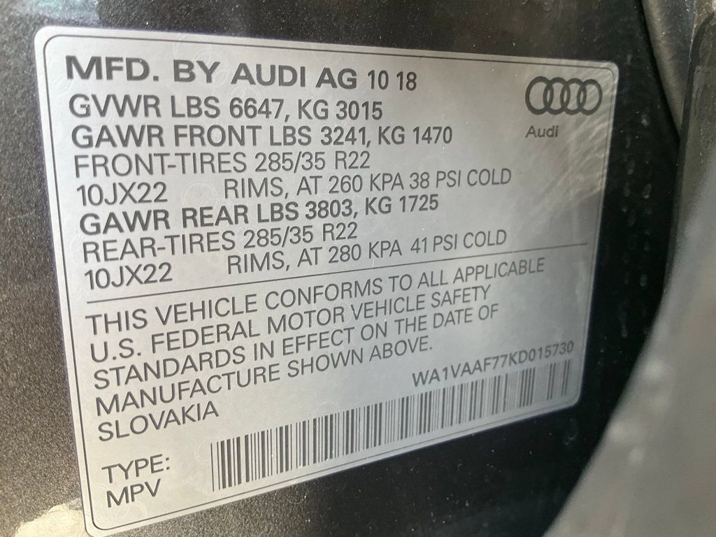 Used 2019 Audi Q7 3.0T Prestige w/ Prestige Package AWD/4WD image 25