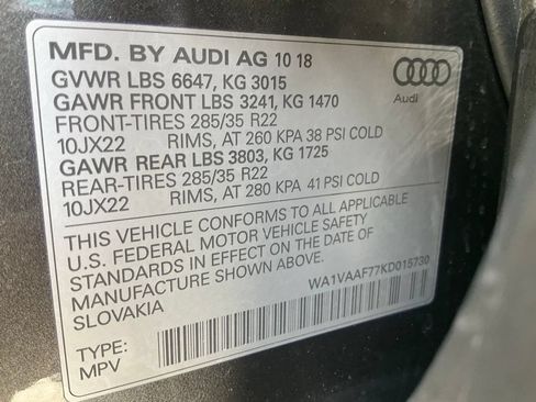 Used 2019 Audi Q7 3.0T Prestige w/ Prestige Package AWD/4WD image 25