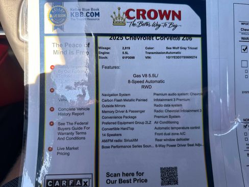 Used 2025 Chevrolet Corvette Z06 image 31