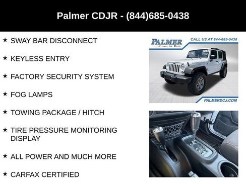Used 2015 Jeep Wrangler Unlimited Rubicon w/ Connectivity Group AWD/4WD image 12