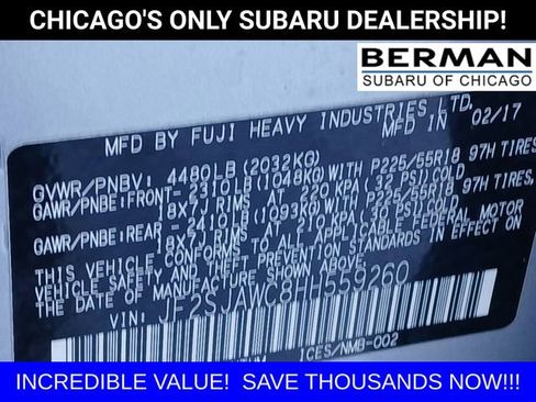 Used 2017 Subaru Forester 2.5i Touring image 21