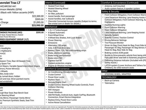 Used 2024 Chevrolet Trax LT w/ LT Convenience Package image 9