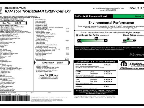 Used 2022 RAM 2500 Tradesman w/ Chrome Appearance Group AWD/4WD image 2