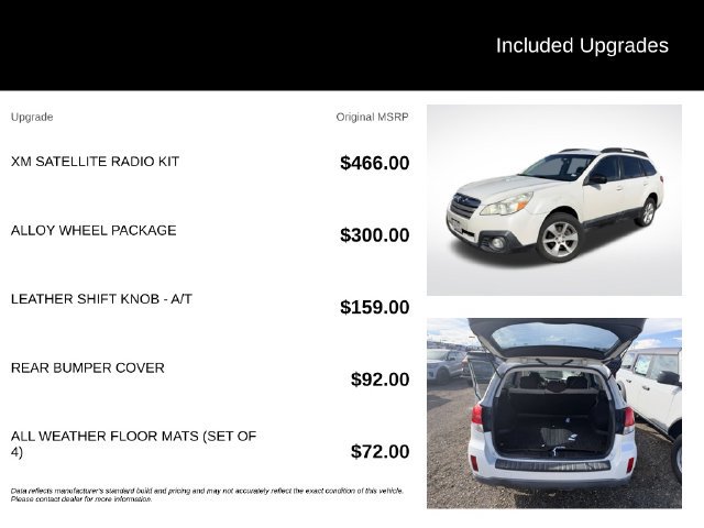 Used 2014 Subaru Outback 2.5i w/ Alloy Wheel Package AWD/4WD image 5