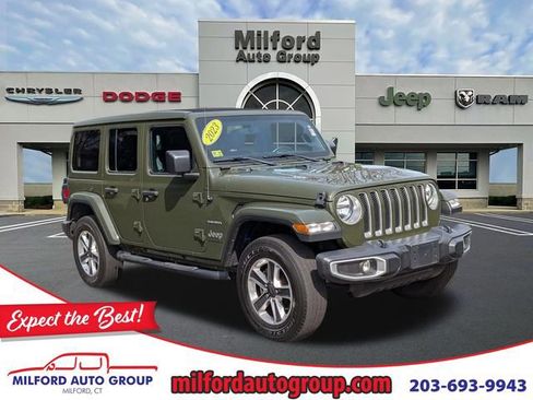 Certified 2023 Jeep Wrangler Sahara w/ Cold Weather Group image 1