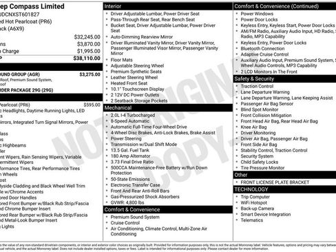 New 2025 Jeep Compass Limited w/ Sun & Sound Group image 20