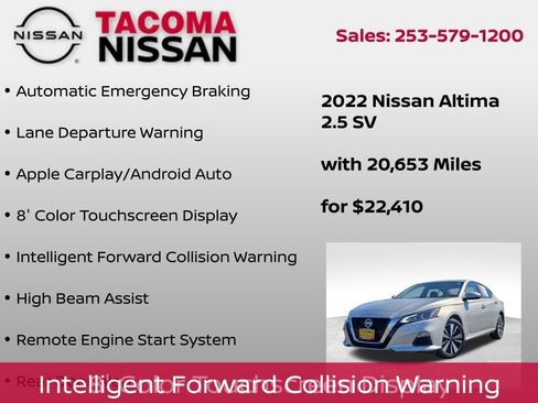 Used 2022 Nissan Altima 2.5 SV image 8