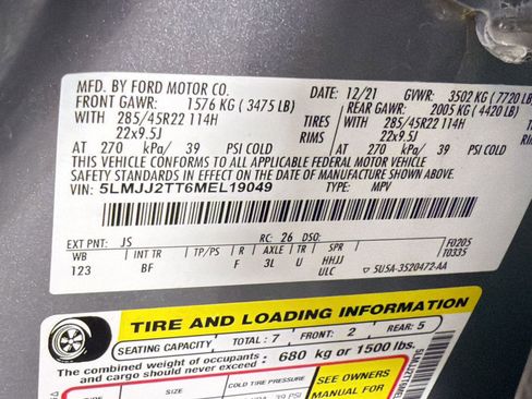 Used 2021 Lincoln Navigator Black Label w/ Cargo Convenience Package image 20