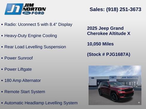 Used 2025 Jeep Grand Cherokee Altitude AWD/4WD image 39