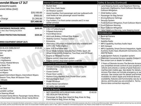 Certified 2023 Chevrolet Blazer LT w/ Driver Confidence Package FWD image 31