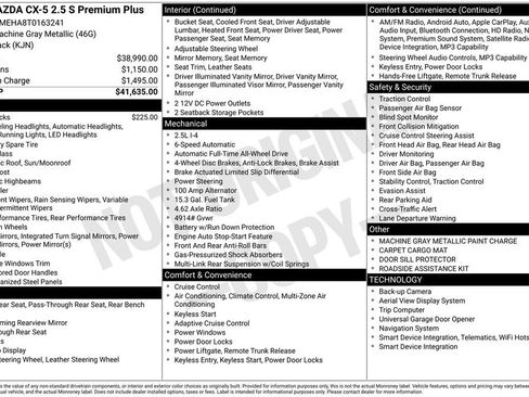 New 2026 MAZDA CX-5 2.5 S w/ Premium Plus Package AWD/4WD image 6