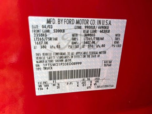 Used 2003 Ford F350 4x4 Crew Cab Super Duty image 26