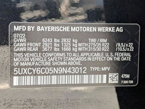 Used 2022 BMW X6 xDrive40i w/ M Sport Package AWD/4WD image 20