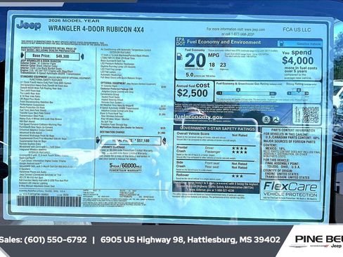 New 2026 Jeep Wrangler Unlimited Rubicon AWD/4WD image 12