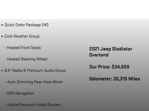 Used 2021 Jeep Gladiator Overland AWD/4WD image 6