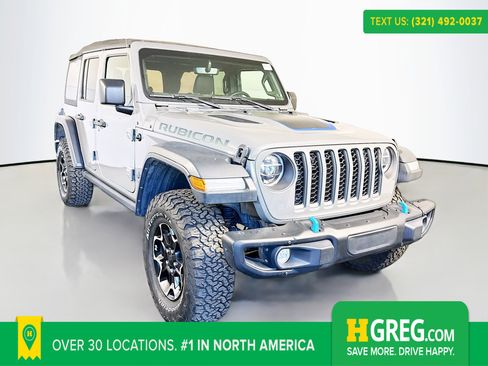 Used 2021 Jeep Wrangler Unlimited Rubicon 4xe w/ Steel Bumper Group image 1