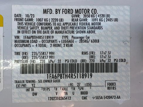 Used 2024 Ford Mustang Coupe RWD image 48
