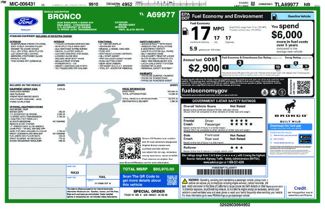 Used 2026 Ford Bronco Badlands AWD/4WD image 7