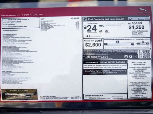 New 2026 Jaguar F-PACE R-Dynamic S image 32