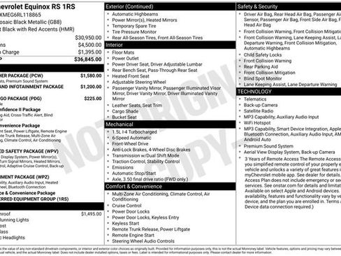 Used 2024 Chevrolet Equinox RS w/ RS Leather Package FWD image 2
