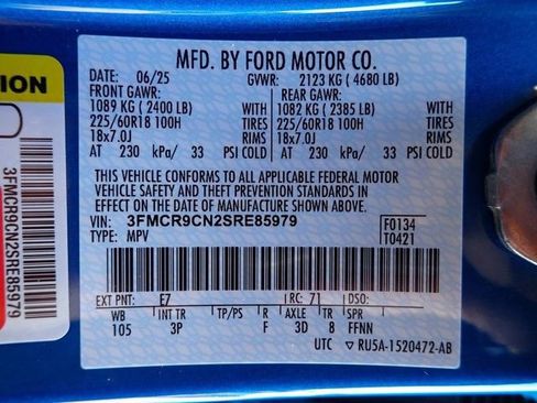 Certified 2025 Ford Bronco Sport Outer Banks w/ Outer Banks Tech Package+ AWD/4WD image 22