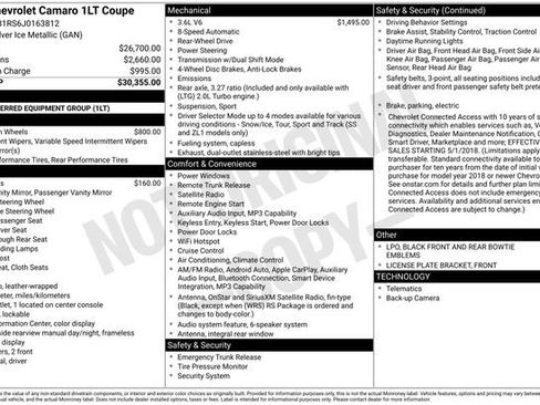 Used 2018 Chevrolet Camaro LT image 1