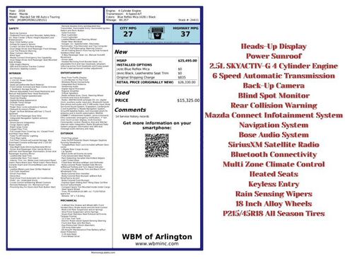 Used 2016 MAZDA MAZDA3 s Touring image 2