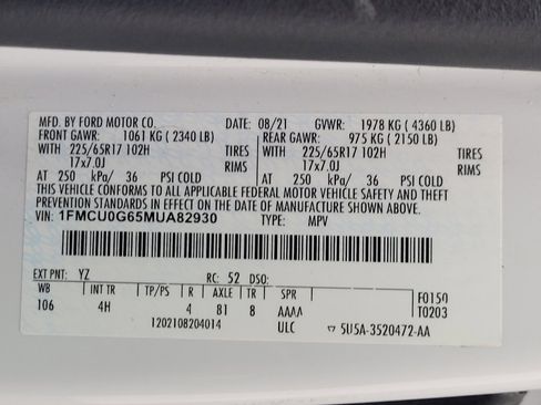 Used 2021 Ford Escape SE FWD image 33