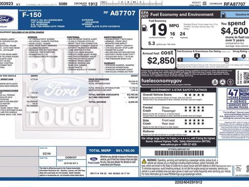 Used 2024 Ford F150 XLT w/ Equipment Group 302A MID image 12