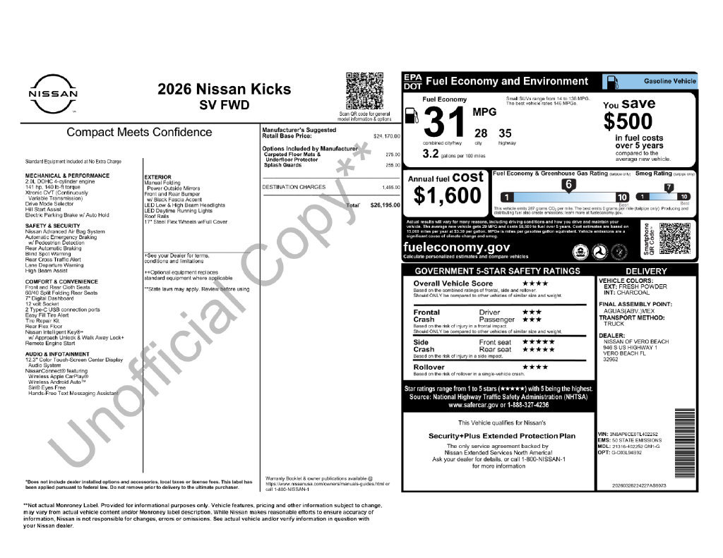 Used 2026 Nissan Kicks SV FWD image 32