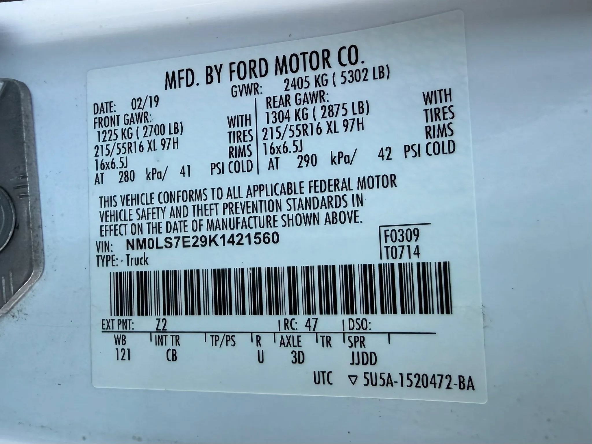Used 2019 Ford Transit Connect XL FWD image 45