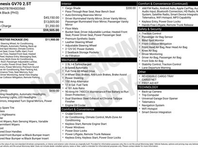 Used 2024 Genesis GV70 2.5T w/ Sport Prestige Package