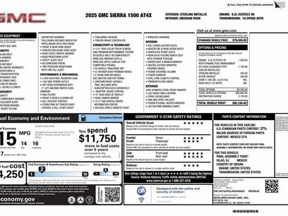 New 2025 GMC Sierra 1500 AT4X