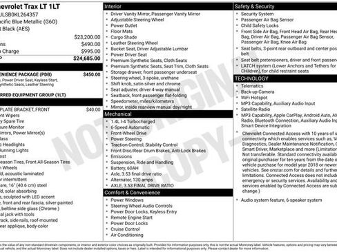 Used 2019 Chevrolet Trax LT w/ LT Convenience Package FWD image 4