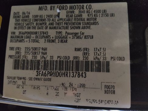 Used 2017 Ford Fusion SE w/ Fusion SE Technology Package image 33