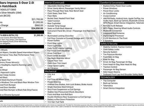 Used 2018 Subaru Impreza 2.0i Premium w/ Eyesight & BSD & Rcta image 3